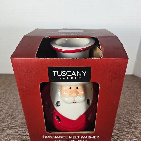 Tuscany Candle Santa With Holly Fragrance Melt Warmer Limited Edition - Picture 8 of 13